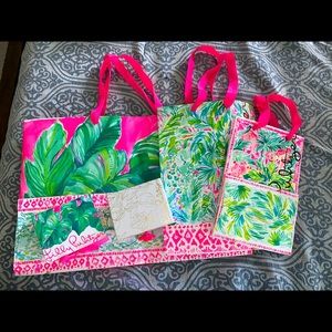 3 Lilly Pulitzer Bags and 2 boxes